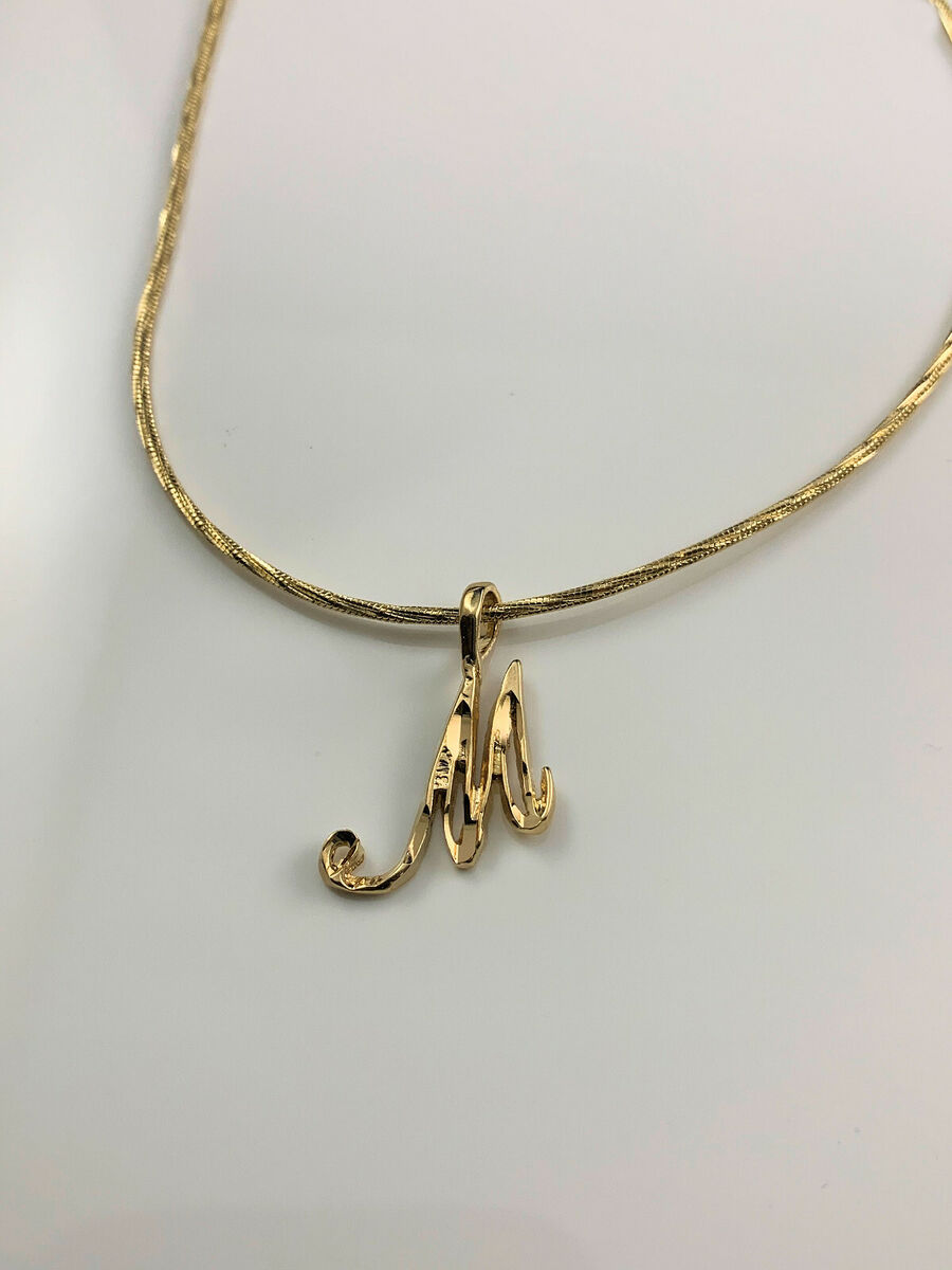 Alphabet Charm - M / 24K Gold