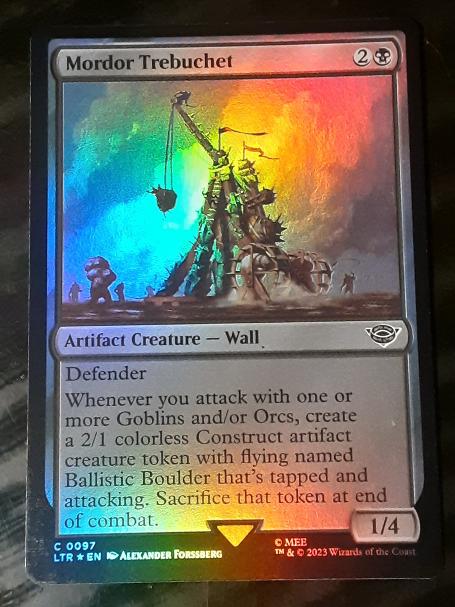 Mordor Trebuchet FOIL , Lord of the Rings , Near M, MTG , FREE