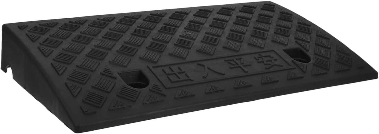 Curb Ramp,2.6Inch Rise Height Rubber Driveway Curb Ramps,Heavy-Duty Threshold Ra