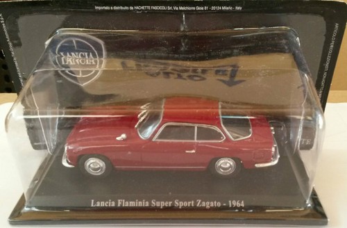 Die Cast " Lancia Flaminia Super Sport Zagato 1964 " + Teke Hard BOX2 Skala 1/43