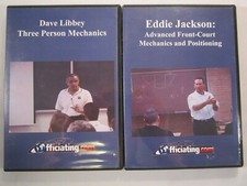DVD  (Lot of 2) DAVE LIBBEY Eddie Jackson BASKETBALL OFFICIATING TECHNIQUES [12T