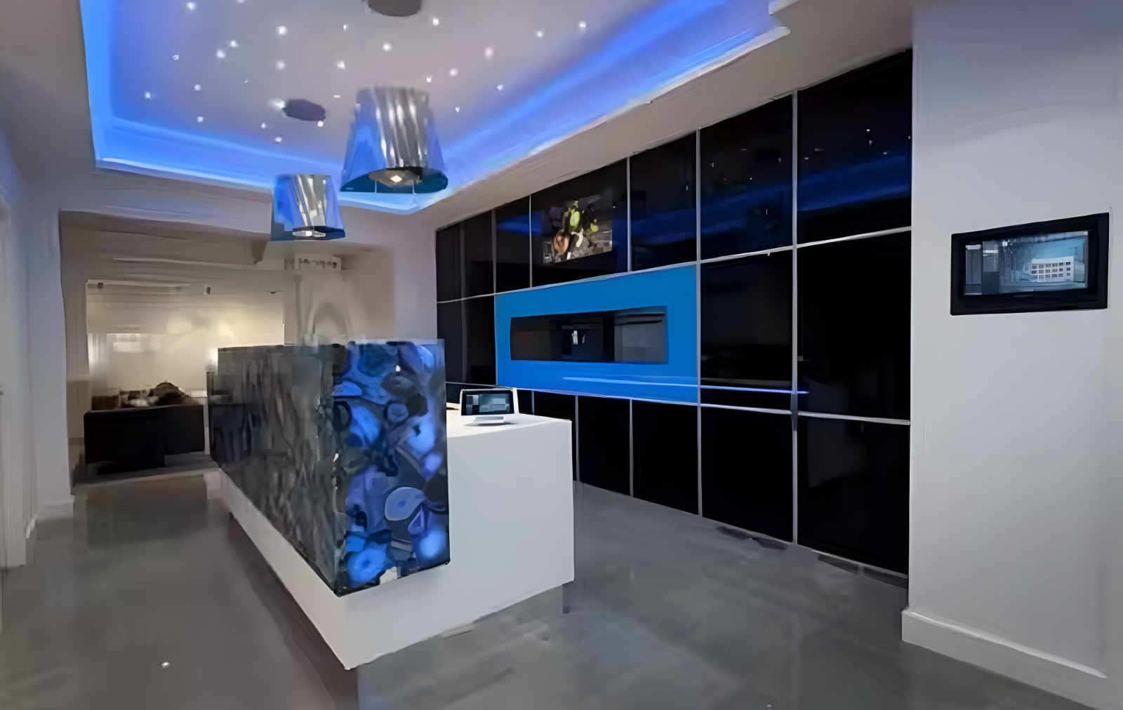 24x36 Blue Agate Tabletop Slab for Luxe Home or Hotel Countertop Decor