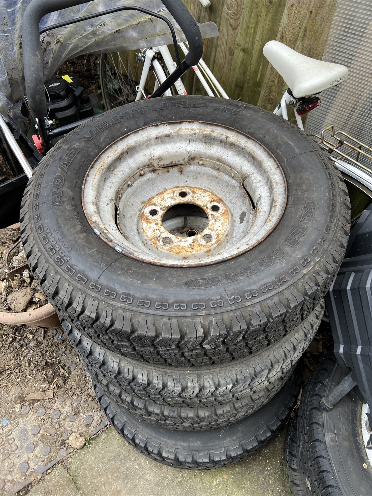4x Land Rover Defender wheels and tyres used eBay