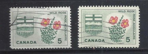 CANADA # 426var USED VF REGISTRATION ERROR/DETACHED FLOWER BS18282