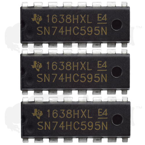Registro de cambio de bits SN74HC595N para relojes LED pantallas segmento Arduino TTL - Imagen 6 de 18