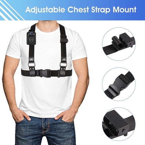 BOBLOV Body Camera Strap Double Shoulder Strap Black Fit All Brand Body Camera! - Picture 3 of 7