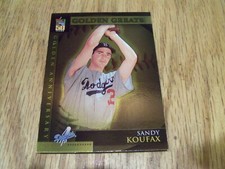 SANDY KOUFAX  GOLDEN GREATS  2000 TOPPS BASEBALL CARD GOLDEN ANNIVERSARY