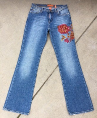 Colin's Jeanswear Valerie Embroidered Boot Cut Blue Jeans Women's size 8/29 