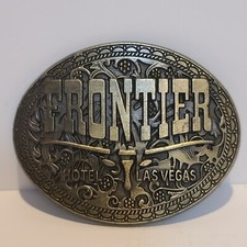 Vintage Frontier Hotel Las Vegas Belt Buckle