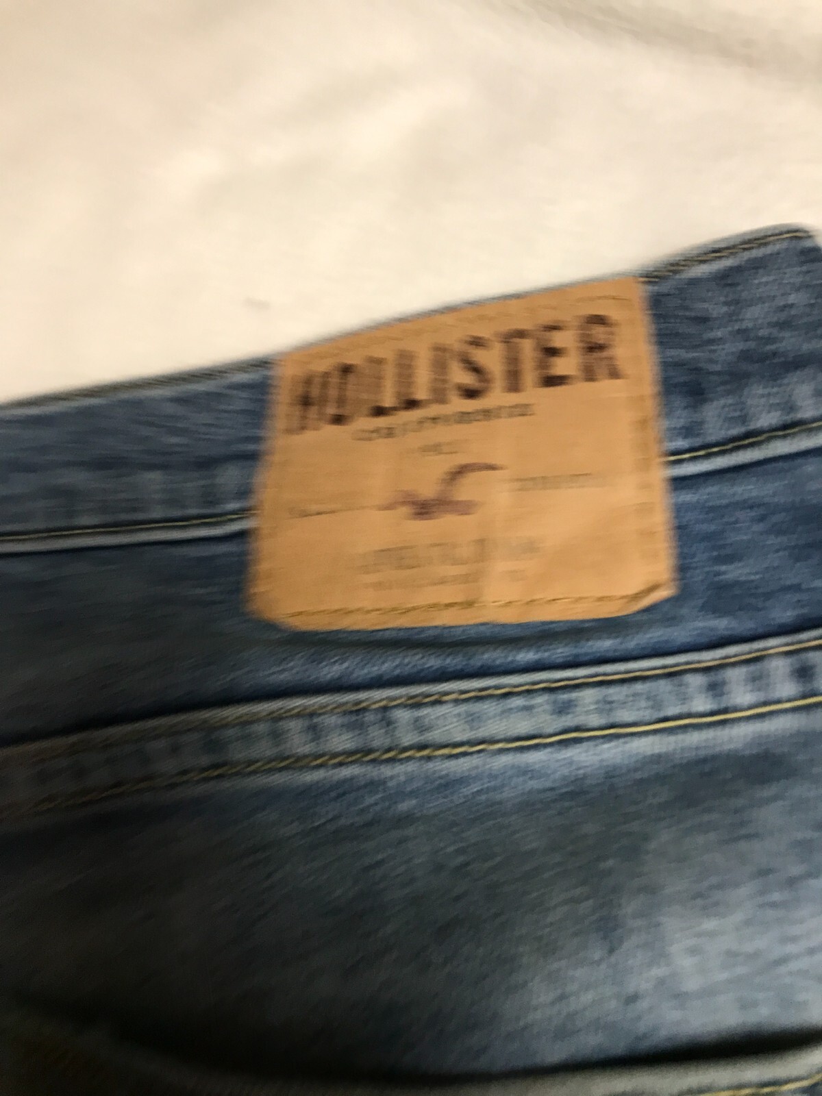 Hollister Men's Jeans 32x32 SUPER SKINNY Light Wash DISTRESSED