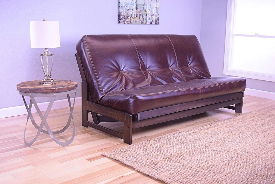 Cubierta de futón tamaño queen solo cuero adherido se adapta a colchón de futones de 6-8 pulgadas Foto 2 de 2