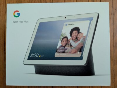 Google Nest Hub Max - Charcoal - New Open Box | eBay