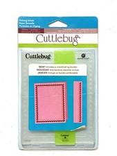 Cricut Cuttlebug Embossing Folder Pinking Stitch Border quilting baby boy girl 