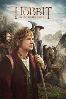 2012 The Hobbit An Unexpected Journey Movie Poster 11X17 Martin Freeman Bilbo  