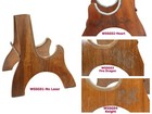 Solid Mahogany Laser Picture Wood Stand For 21" Soprano Ukulele Violin WSSG01-11