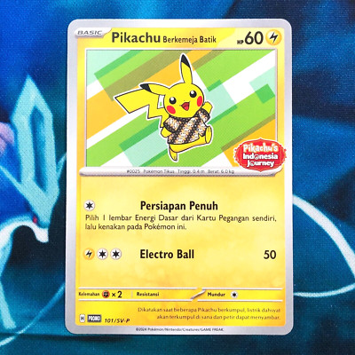 Pikachu Berkemeja Batik - 101/SV-P - INDONESIA Exclusive Promo