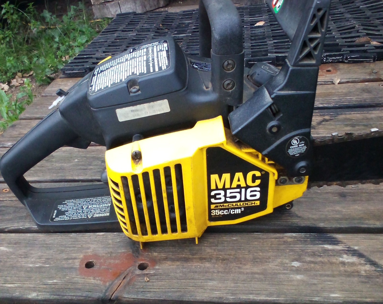 McCulloch MAC 3516 Chainsaw 16” Bar & Chain 120 Psi eBay