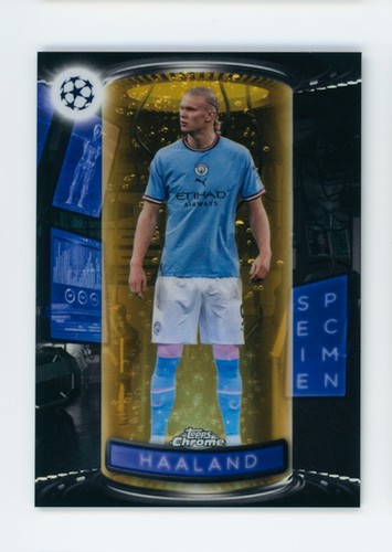 2022-23 Erling Haaland Topps Chrome Specimen Gold Lava Refractor Card SSP!