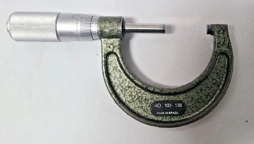 Mitutoyo 103-136 Outside Micrometer, 1-2" Range, .0001" Graduation