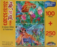 Jigsaw Puzzles Forest Fairies CraZart You  Me Challenge 100  250 Pieces Box