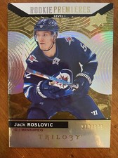 17-18 UD Trilogy Hockey Rookie Premiers 52 Jack Roslovic /999