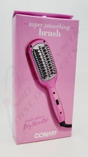 Conair Mini Pro Smoothing Straightening Brush Fast Heat-Up Ceramic, Dual Voltage