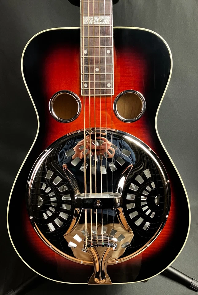 Guitarra Resonadora Cuello Cuadrado Recording King RR-75PL-SN Phil Leadbetter Signature Foto 2 de 4