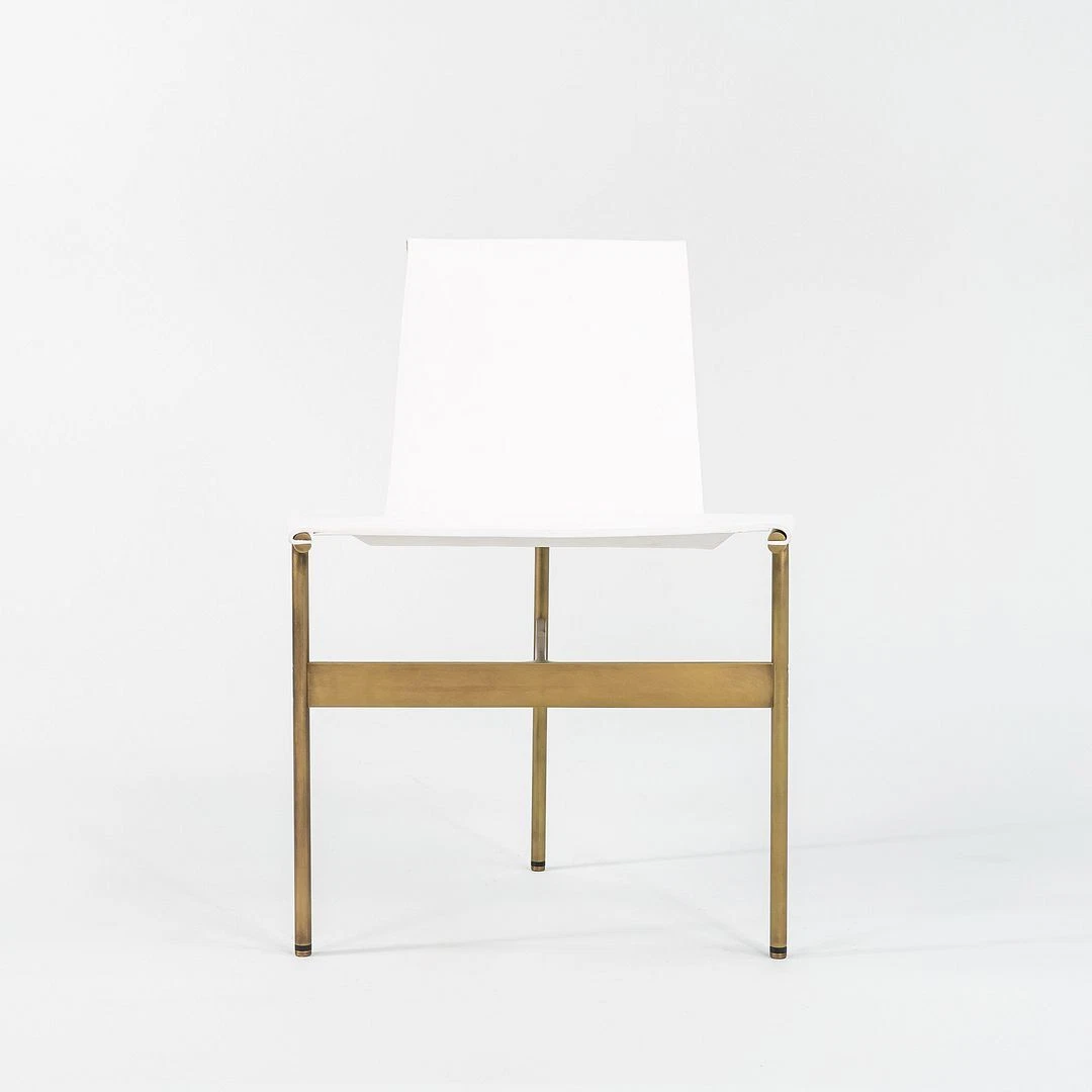 Gratz Industries Laverne TG 10 Sling Dining Chair in White Leather