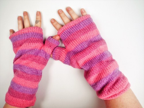 Fleece Lined Knitted Wool Wrist Warmers Unisex Boho Hippie Fingerless Gloves - Picture 47 of 141