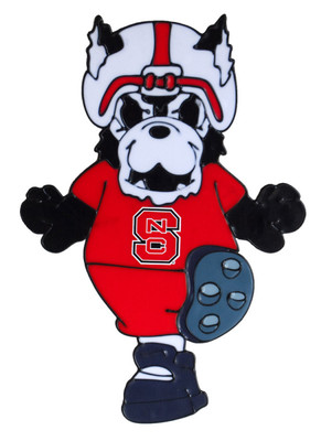 North Carolina Wolfpack 12'' Mascot Window Cling Licensed College Football Sports