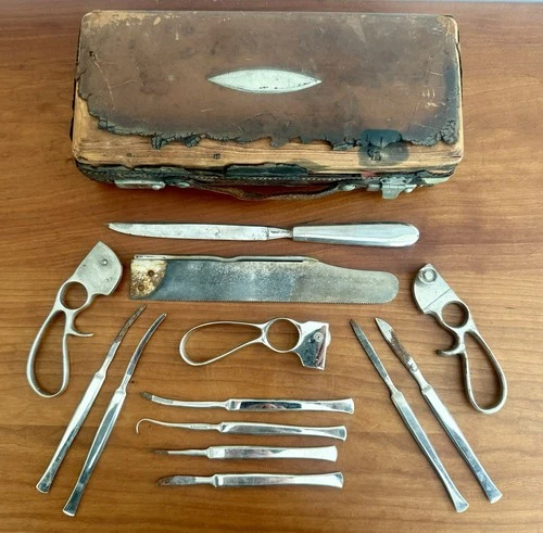 Civil War Surgical Amputation Kit F. Aronald & Sons 1860-1864 Original Wood Box