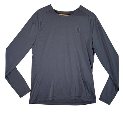 Run On Clouds Performance Long-T Shirt Long Sleeve Running Grey Men's Size Large