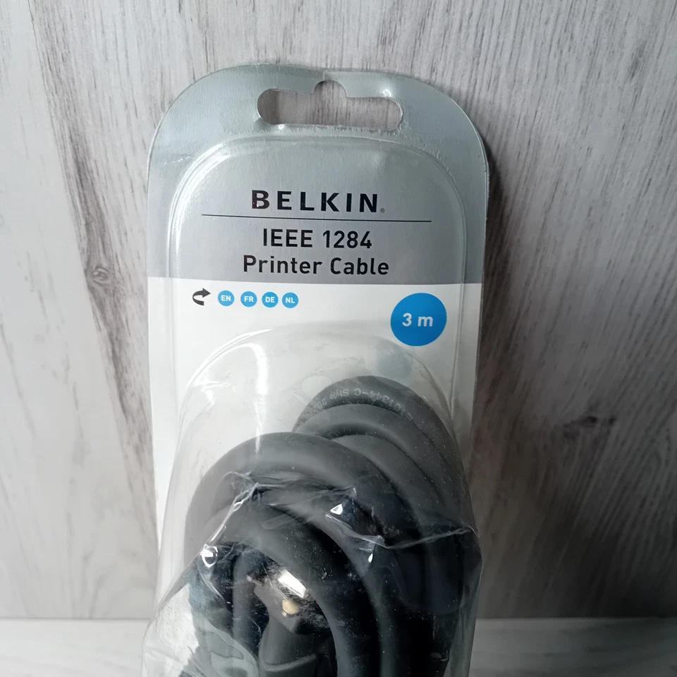 BELKIN IEEE 1284 PRINTER CABLE 3M - NEW IN BOX - Image 2 of 4