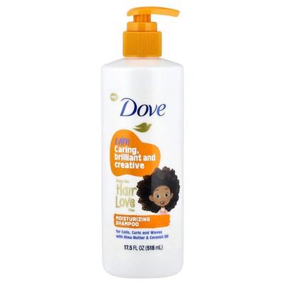 Kids Care, Moisturizing Shampoo, For Coils, Curls and Waves, 17.5 fl oz (518 ml)