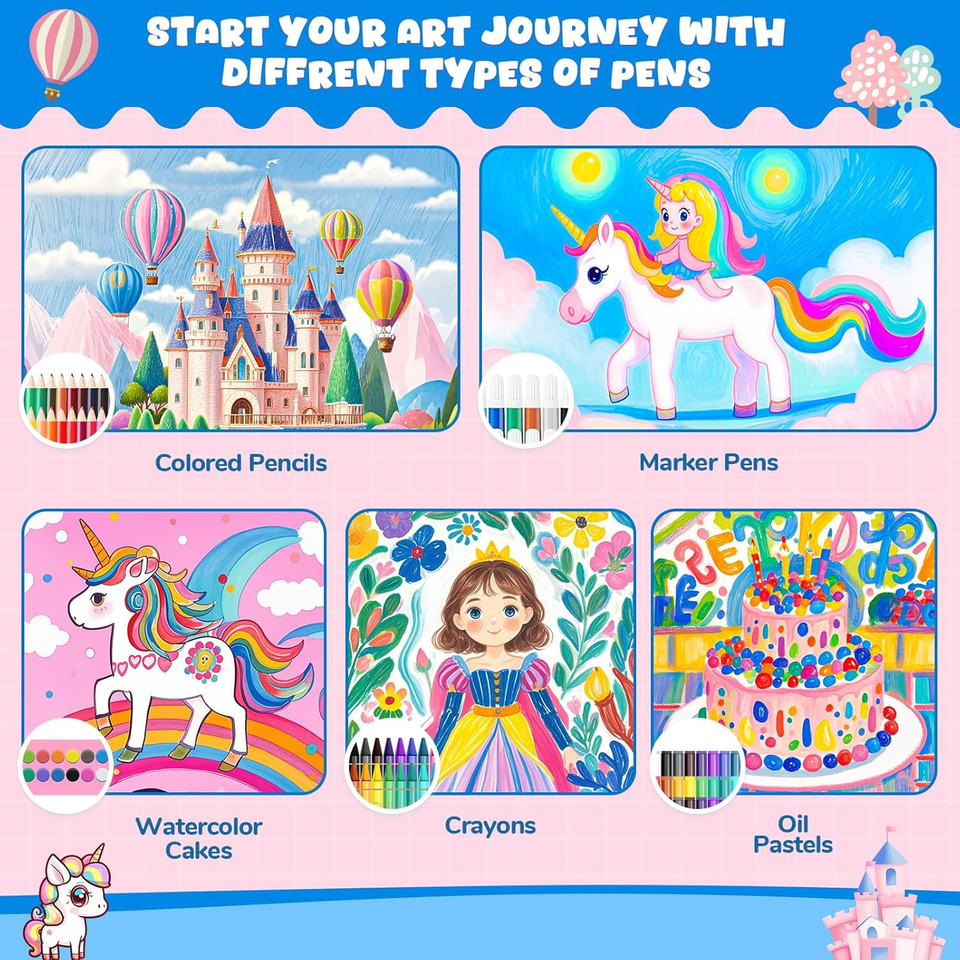 Set Artistico Per Bambini Beatrix Potter 42 Pezzi – Colori, Pastelli, Pennello, Colla, Con Personaggi Peter Rabbit, Dai 3 Anni - 4
