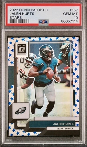 PSA 10 2022 Panini Donruss Optic #157 Jalen Hurts Stars*CHASER*