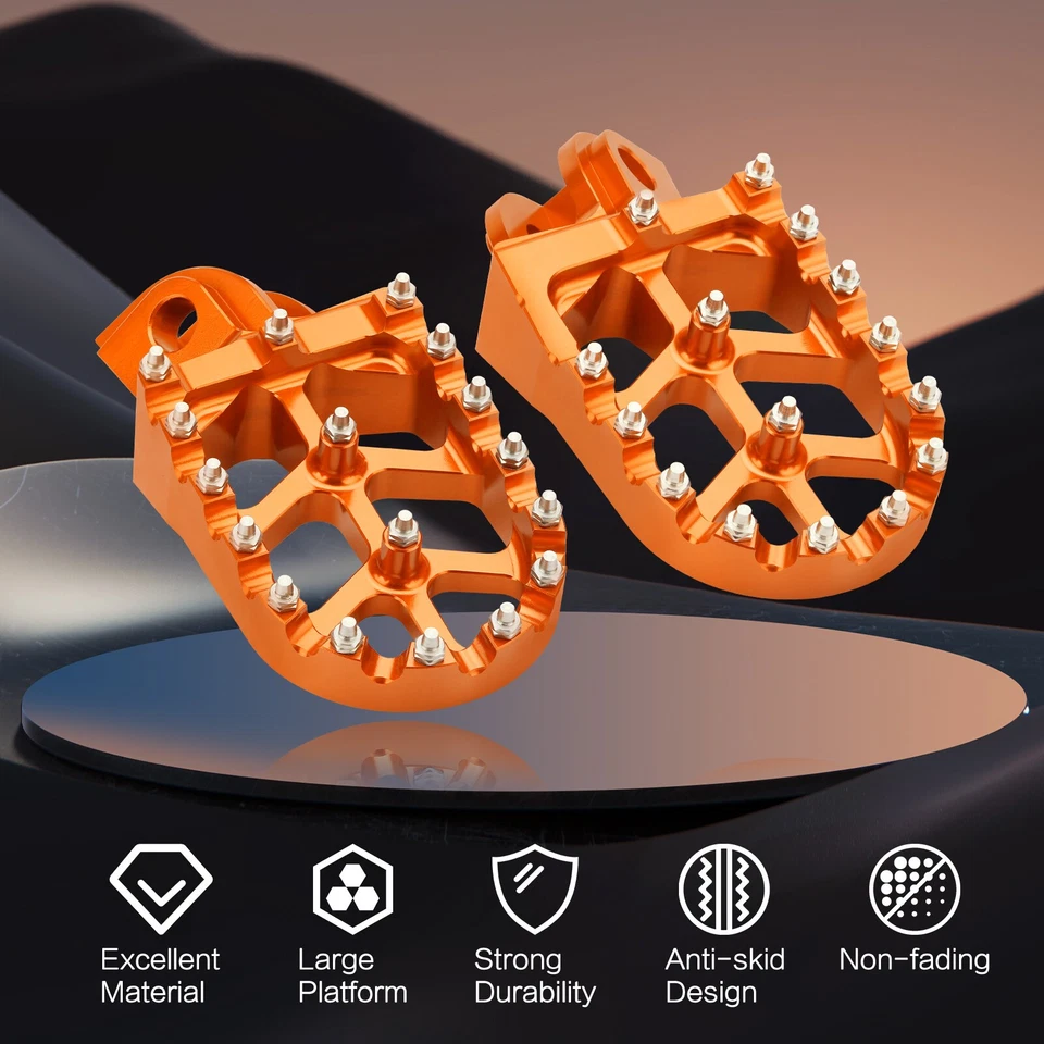 Оранжевые ножные колышки педали для KTM SX SXF EXCF XC XCF XCW 125-530 - Изображение 3 из 4