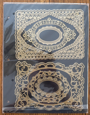 2019 Anna Griffin Ornate Concentric Cut & Emboss Dies Set of 2 New Sealed