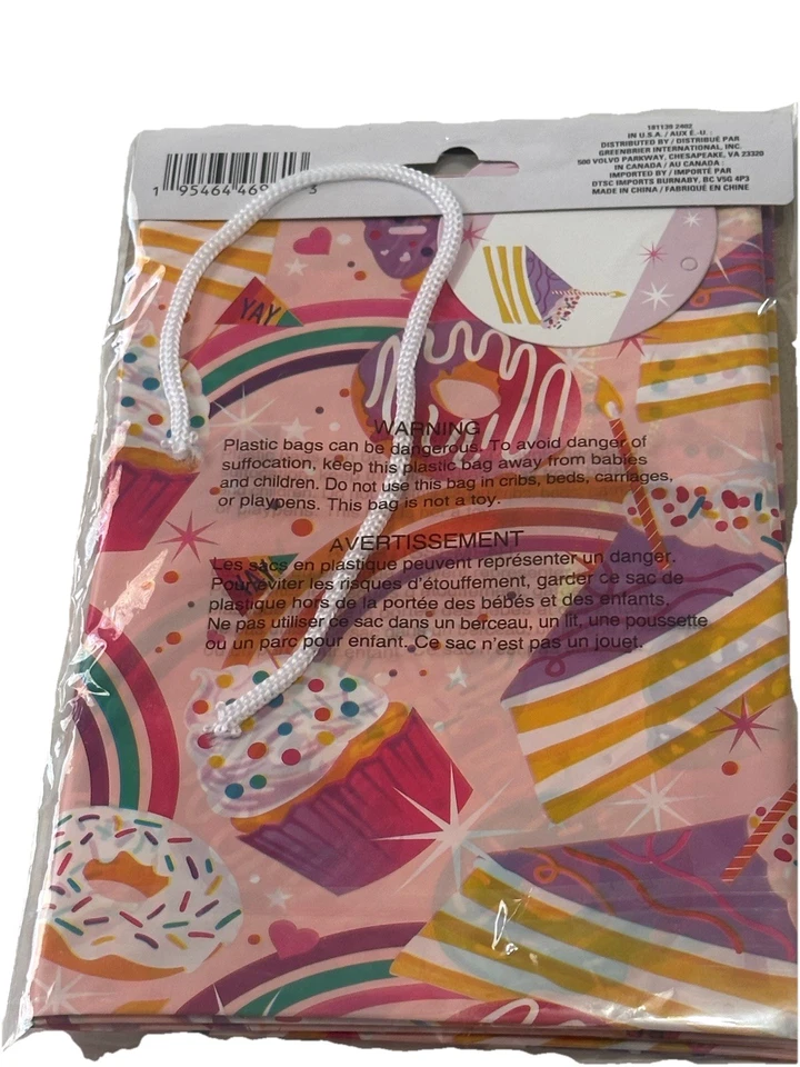 Bolsa de regalo Voila Giant 36 pulgadas x 44 pulgadas (91 cm x 111 cm) Donuts nueva con etiquetas Foto 3 de 3