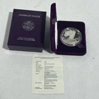 1987-S $1 American Proof Silver Eagle w/ Case & COA - .999 Fine Silver Coin