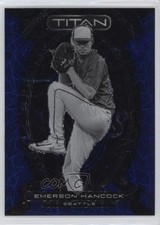 2023 Panini Chronicles Titan Blue Velocity Prizm 31/99 Emerson Hancock #12 0w3