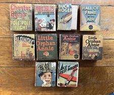 Lot of 10 1930s Vintage Whitman Publishing "Big Little Books"