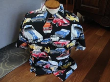 Vintage High Seas Trading Co. Mens XXL Muscle Classic Cars Hawaiian Camp Shirt