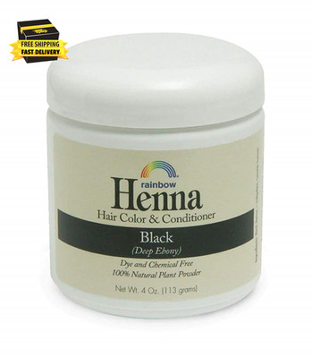 Henna Hair Color and Conditioner, Persian Black Deep Ebony, 4 Ounce      