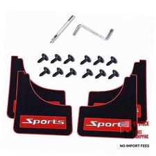 4 Pairs of Mud Flaps Safety Warning Reflective Devices for Car Splash Sports