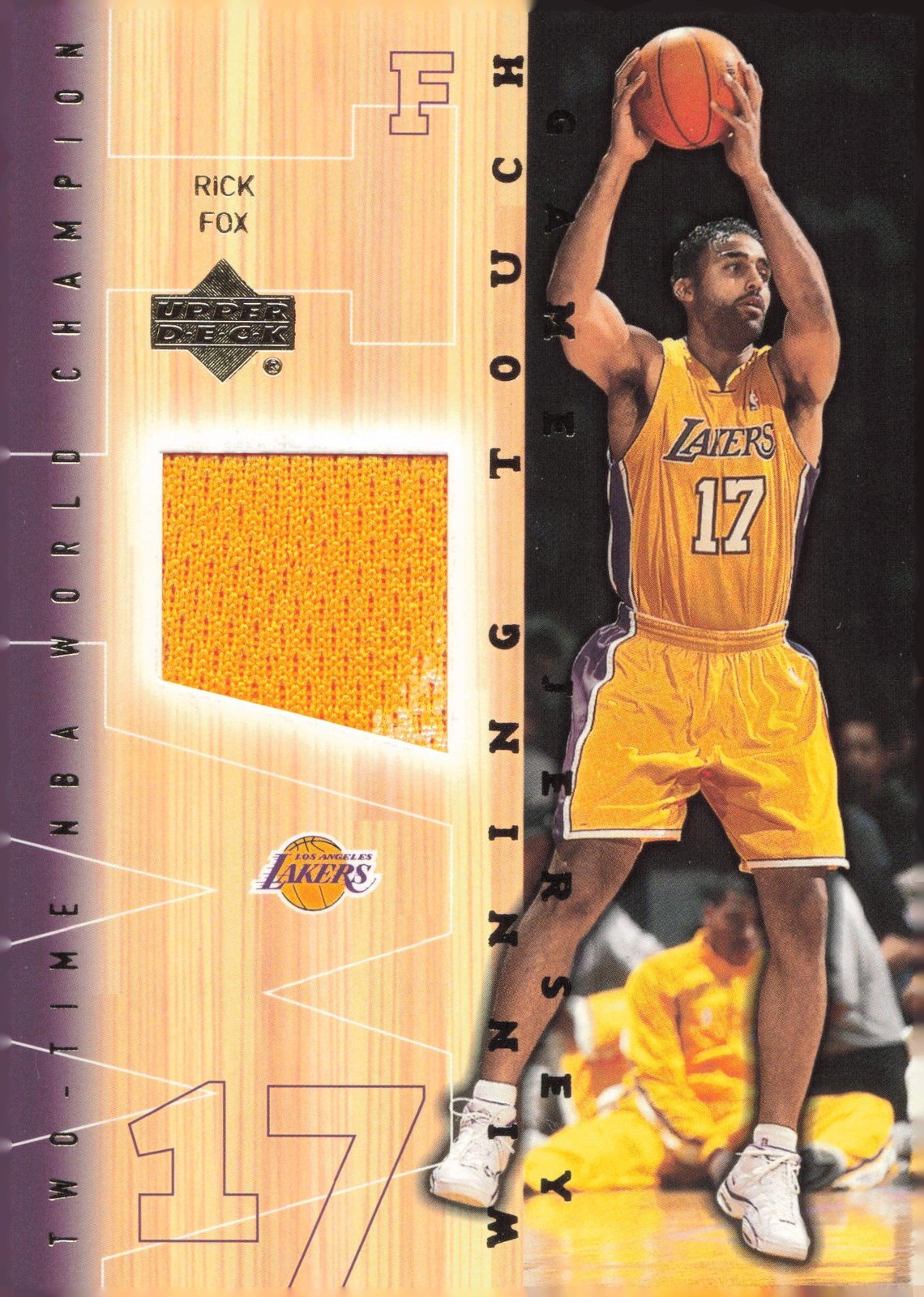 2001-02 Upper Deck Rick Fox Winning Touch Game Jerseys #RF-WT