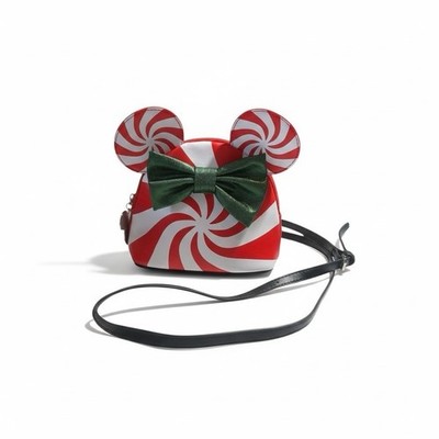 Disney Bioworld Minnie Mouse Peppermint Candy Crossbody Bag