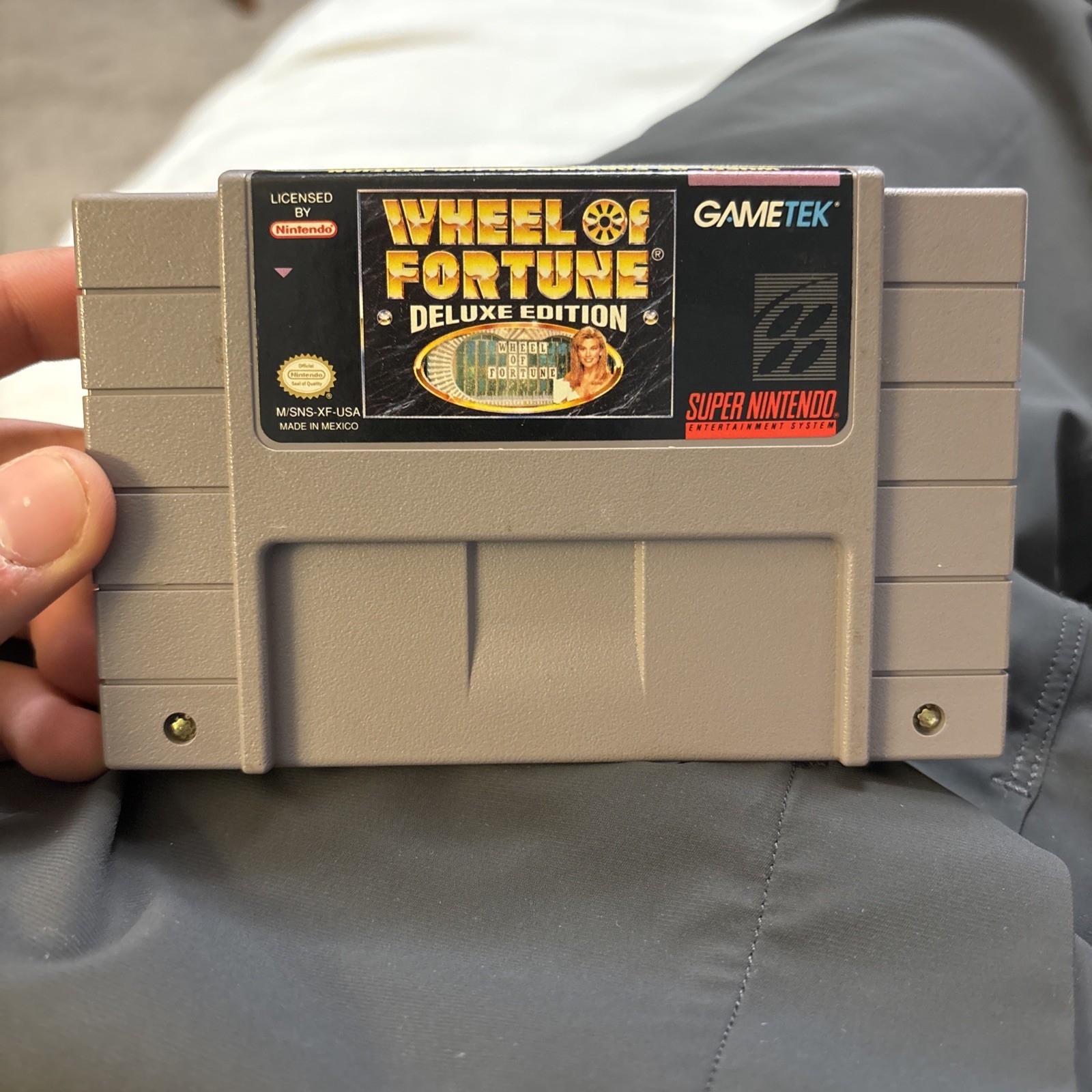 Wheel of Fortune -- Deluxe Edition - Super Nintendo SNES - Authentic - Tested!