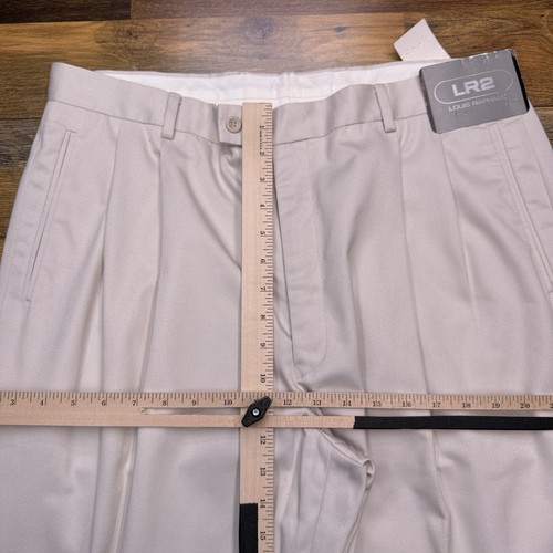 Louis Raphael Pants Louis Raphael Pants Mens 38x30 Beige Cuffed Pleated New | eBay