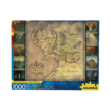 Aquarius Lord Of The Rings Map Puzzle 1000 Piece Jigsaw Puzzle - Glare -